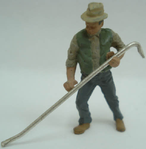 Arttista 1198 O Man w/Pry Bar Pewter Figure