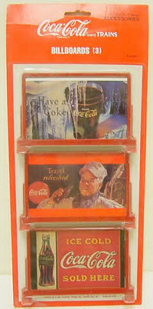K-Line K418711 Coca-Cola Billboards (Pack of 3)