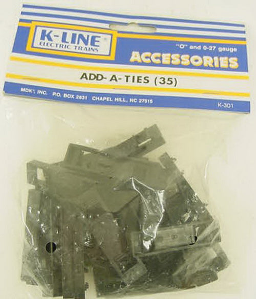 K-Line K-301 O/O-27 Gauge Add-A-Ties (Pack of 35)