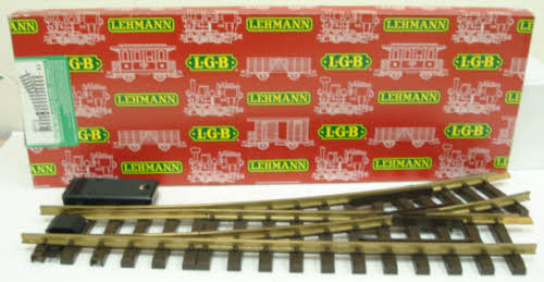 LGB 1615 G Scale R3 22.5° Left Hand Remote Switch Turnout