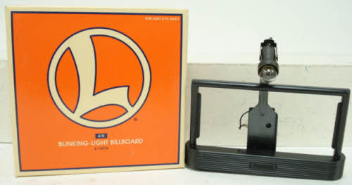 Lionel 6-12974 O Blinking Light Billboard # 410