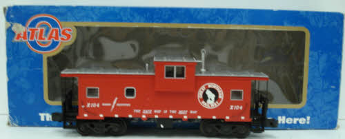 Atlas 6603-2 Great Northern Extended Vision Lighted Caboose #X104 (3 Rail)