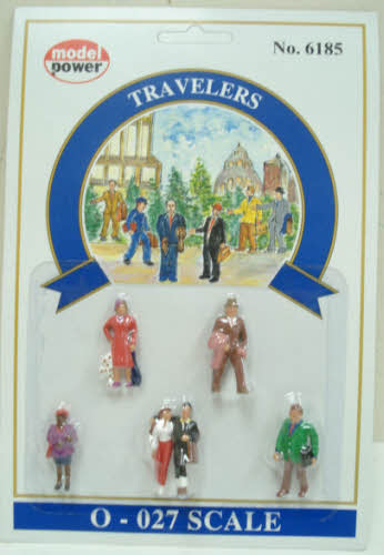 Model Power 6185 O Scale Set of 6 Traveler Figures