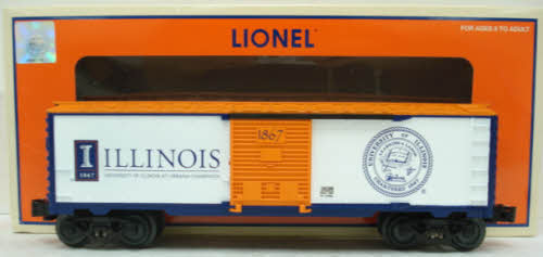 Lionel 6-39286 O Gauge University of Illinois #2 Boxcar