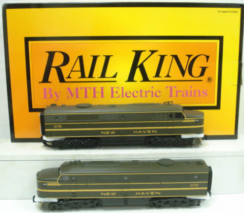 MTH 30-2496-1 New Haven Alco PA AA Diesel Engine Set w/PS2 #0775/0776
