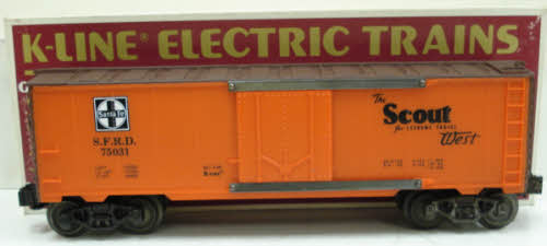 K-Line K75031 O Gauge Santa Fe Classic Reefer Car