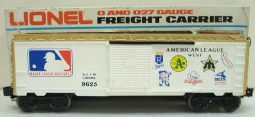 Lionel 6-9625 O Gauge American League Baseball Boxcar