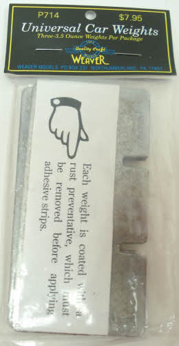 Weaver P714 Set of 3 Universal Car Weights
