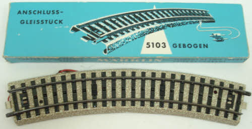 Marklin 5103 HO M Track Curved Track Feeder Section