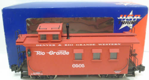 USA Trains R12001 G Denver & Rio Grande Western Lighted Caboose #0505
