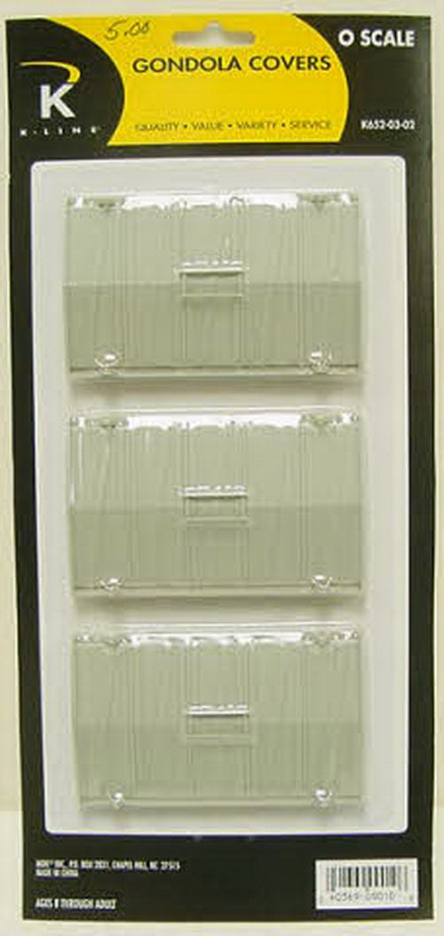 K-Line K652-03-02 O Scale Gondola Covers