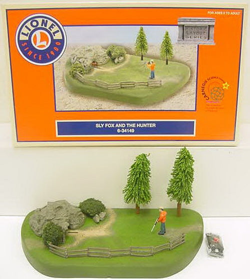 Lionel 6-34149 O Gauge Sly Fox & Hunter Animated Scene