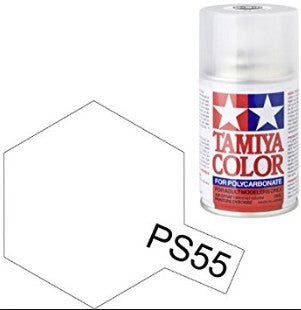 Tamiya 86055 PS-55 Flat Clear - 100 ml Spray Paint Can