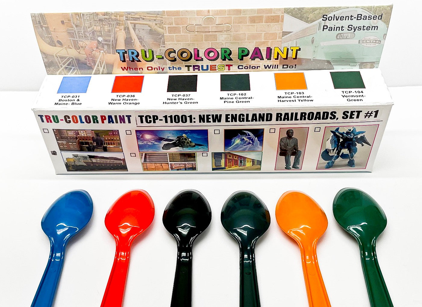Tru-Color 11001 New England Railroads Paints #1 (Set of 6)