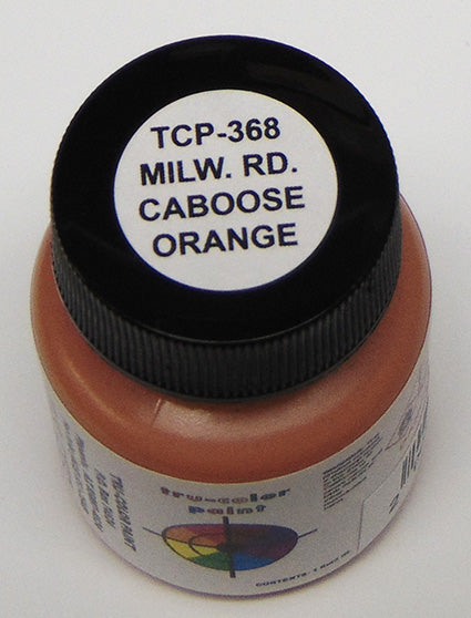 Tru-Color 368 Railroad Color Acrylic MILW Caboose Orange 1oz. Bottle (Pack of 3)