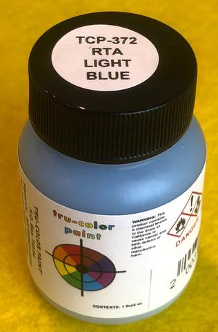 Tru-Color 372 Railroad Color Acrylic Paint RTA Light Blue 1 oz. Bottle