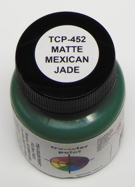 Tru-Color 452 Sprayable Paint Matte Exterior Wall Jade Green - 1 oz. Bottle