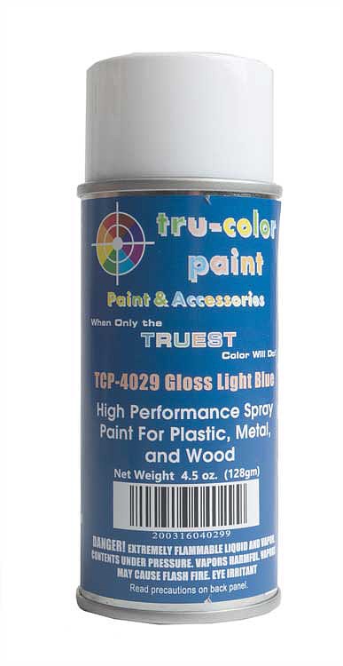 Tru-Color 4029 Railroad Color Acrylic Light Blue 4.5 oz. Spray Paint Can