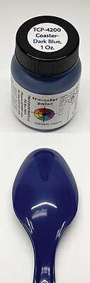 Tru-Color 4200 Railroad Color Acrylic Paint Coaster Dark Blue - 1 oz. Bottle