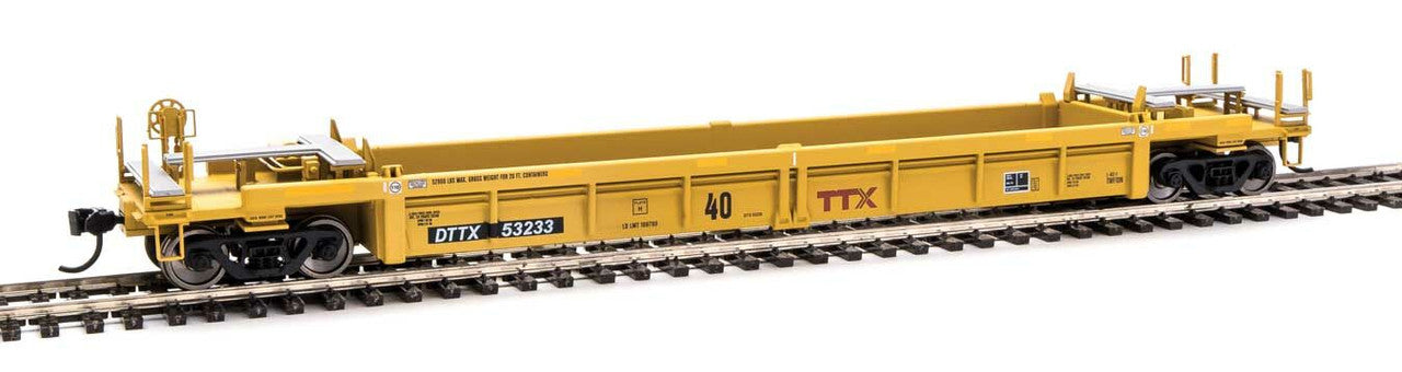 Walthers 910-8405 HO Trailer-Train DTTX Thrall Rebuilt 40' Well Car #53233
