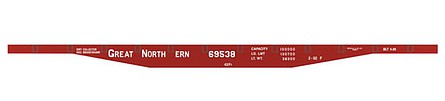 Tichy 10007N6 N Great Northern 43' 69500 Series Flatcar Decal Sheet (Pack of 6)