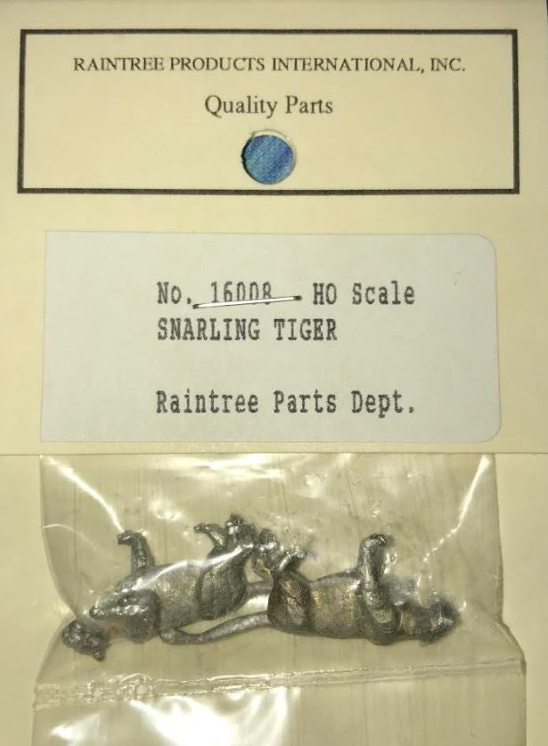 Raintree Products 16008 HO Snarling Tiger Figures (Set of 2)