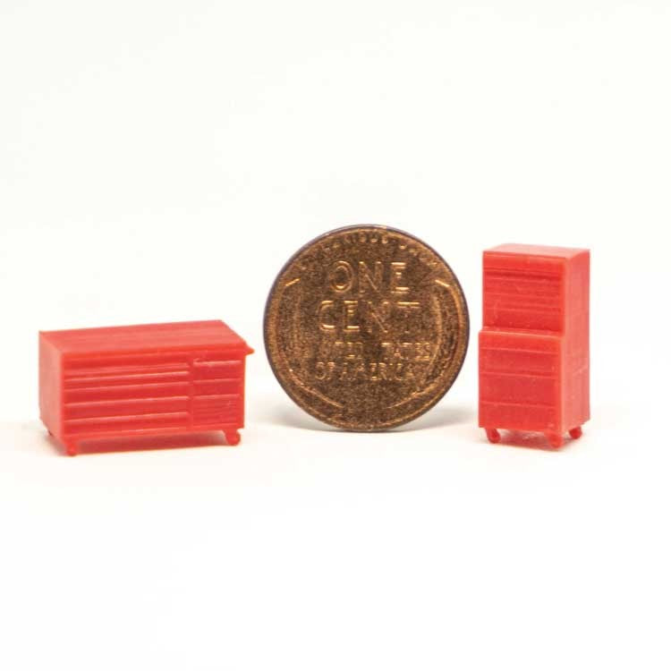 All Scale Miniatures 870948 HO Short and Tall Tool Chest Set
