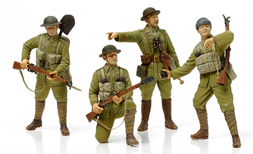 Tamiya 32409 32409, WWI British Infantry, w/Sm Arms & Equip,ICM