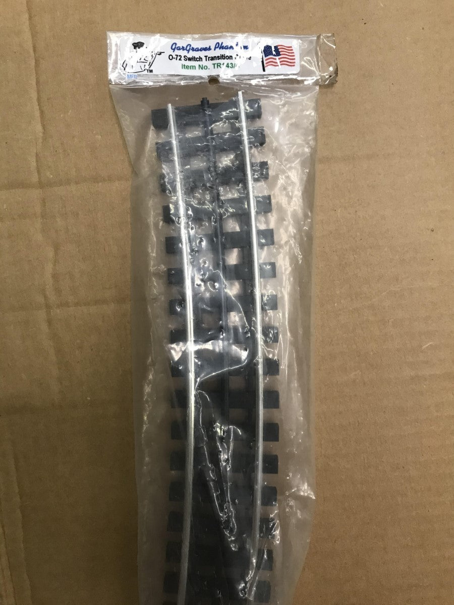 Gargraves TR-143/4 O Phantom Tinplate O72 Switch Transition Curve
