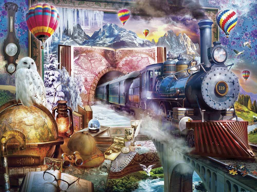 Train Enthusiast Vendors 320344 Magical Journey 300 Piece Train Puzzle