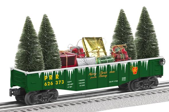 Lionel 6-81999 PRR Gondola with Christmas Gifts & Trees #626373