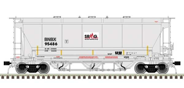 Atlas 20006834 HO BNBX Master Plus Trinity 3230 3-Bay Covered Hopper RTR #95486