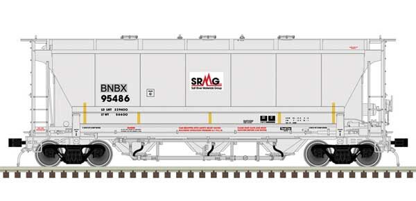 Atlas 20006835 HO BNBX Master Plus Trinity 3230 3-Bay Covered Hopper RTR #95490