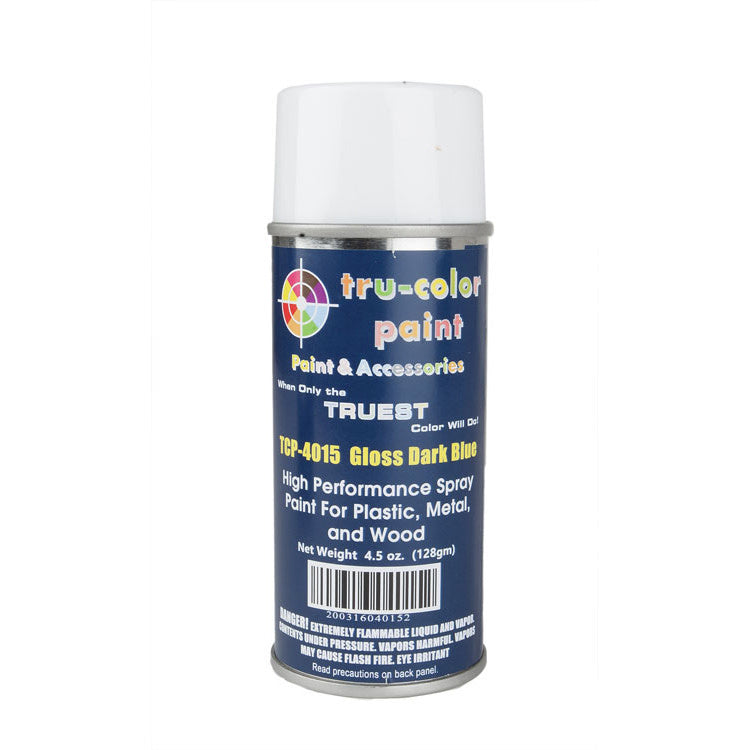Tru-Color 4015 Gloss Dark Blue 4.5 oz. Spray Paint Can