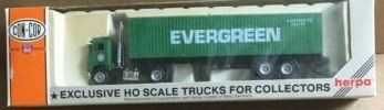 Con-Cor 0004-001011 HO Herpa Evergreen Tractor & Container