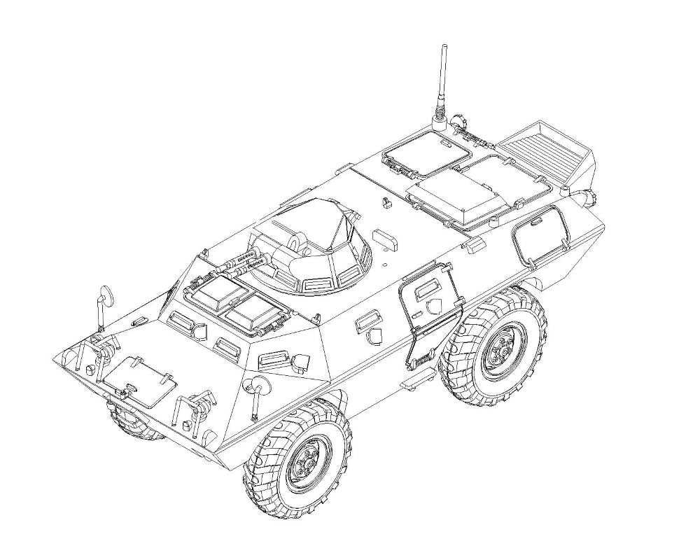Trumpeter 07439 1:72 American M706 