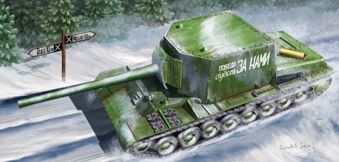 Trumpeter 09589 1:35 Soviet Su-100U Destroyer Military Tank Model Kit