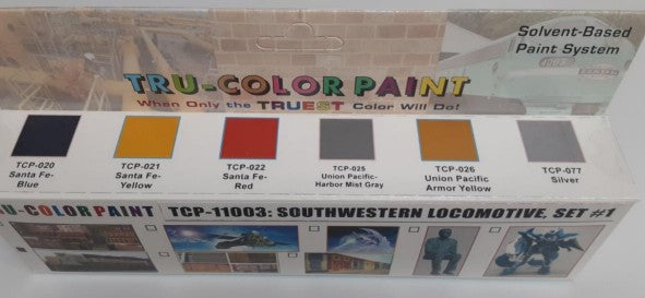 Tru-Color TCP-11003 Southwestern Locomotive #1 - 1 oz Paint Bottle (Set of 6)