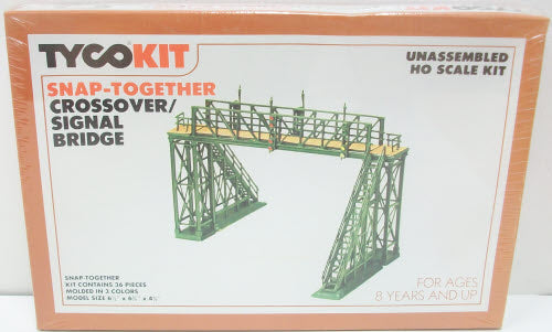 Tyco 7767 HO Scale Crossover/Signal Bridge Kit