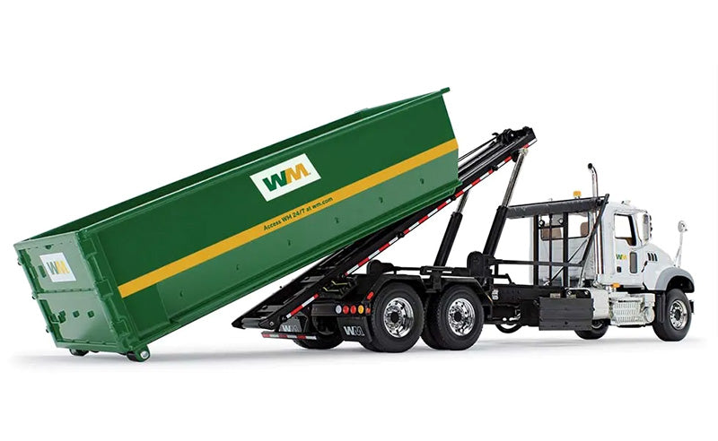 First Gear 10-4050D 1:34 Mack Granite with Tub-Style Roll-Off Container Diecast