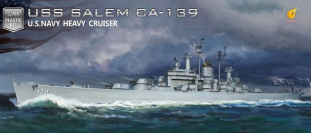 Very Fire 700908 1:700 USS Salem CA139 Heavy Cruiser Plastic Model Kit