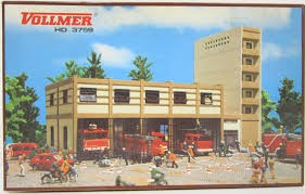 Vollmer 3759 HO City Fire House Building Kit