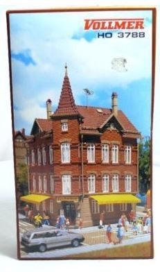 Vollmer 3788 HO Restaurant Building Kit-Opened