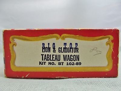 Global Models 102-89 HO Big Top Circus Lion & Gladiator Tableau Wagon Building