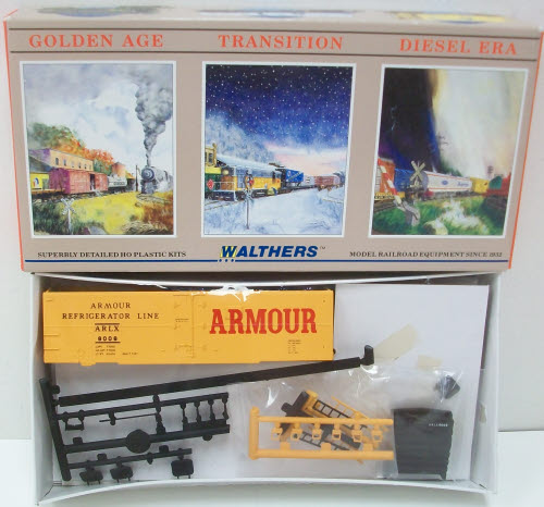 Walthers 932-2553 HO Armour ARLX 40' Meat Reefer Kit #8008