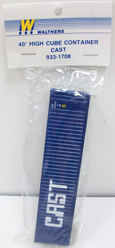 Walthers 933-1708 HO Scale CAST 40' High Cube Container