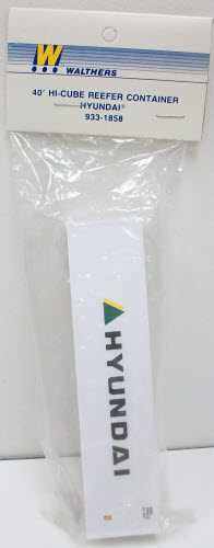 Walthers 933-1858 HYUNDAI 40' Hi Cube Reefer Container