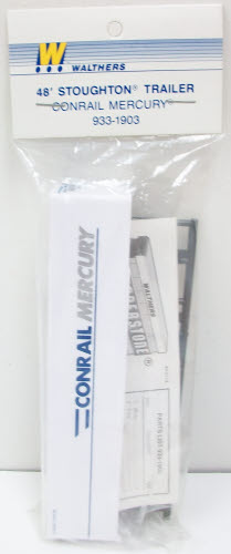 Walthers 933-1903 HO Scale Conrail Mercury 48' Stoughton Trailer Kit