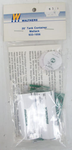 Walthers 933-1956 Matlack 20' Tank Container Kit