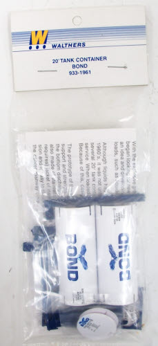 Walthers 933-1961 Bond 20' Tank Container Kit